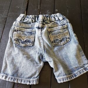 Flypaper Jeans Baby Boy 24 Months White Wash Denim Shorts Adjustable Waist